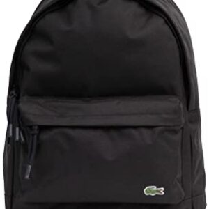 LacosteMensClassic Backpack With Croc LogoNoirOne Size