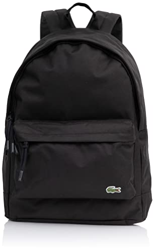 LacosteMensClassic Backpack With Croc LogoNoirOne Size