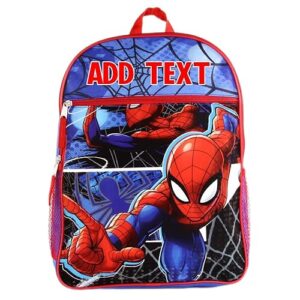 kishkesh personalization personalized 16 inch license school backpack - spider-man