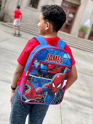 KishKesh Personalization Personalized 16 Inch License School Backpack - Spider-Man