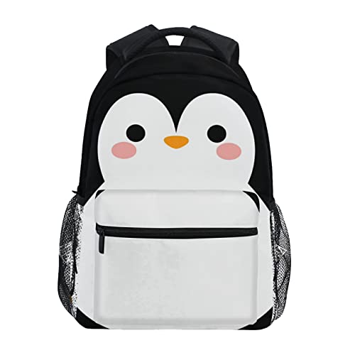 Kcldeci Penguin Laptop Backpack Student Backpacks School Bag Bookbag Travel Daypack Shoulder Bag Fits 14inch Laptop