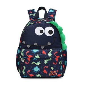 sun eight toddler backpack, cute dinosaur backpack, kids backpack small cartoon school bookbags travel bags for baby girl boy for 1-5 years old