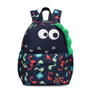 SUN EIGHT Toddler Backpack, Cute Dinosaur Backpack, Kids Backpack Small Cartoon School Bookbags Travel Bags for Baby Girl Boy For 1-5 Years old