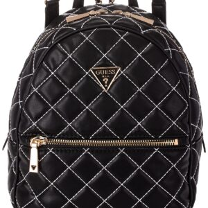 GUESS womens Cessily Backpack, Black Multi, one size US