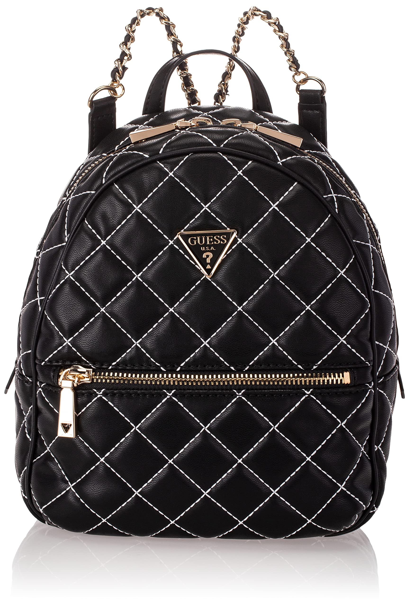 GUESS womens Cessily Backpack, Black Multi, one size US