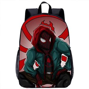 gloomall 17 inch cartoon backpack kids school bag travel bag (hoodie spiderman)