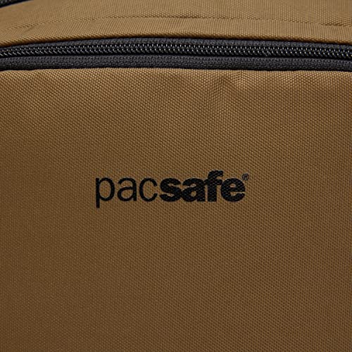 Pacsafe Vibe 100 4 Liter Anti Theft Hip Pack - Fits 7 inch Tablet With Patented, Stainless Steel Mesh Design, Tan
