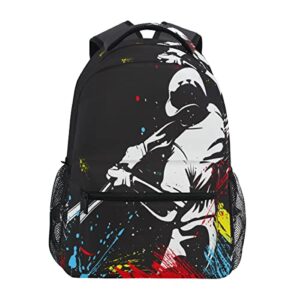 xigua baseball school backpack bookbags for students girls boys women men,laptop shoulder bag daypack for travel hiking camping sports,16 inch