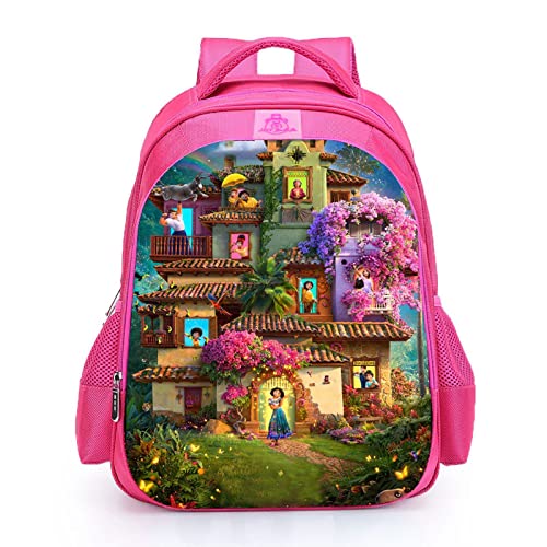 YQSGT New Encanto Backpack， Pink Encanto Backpack Boy Girl Cartoon School Bag Sandwich School Travel Bag