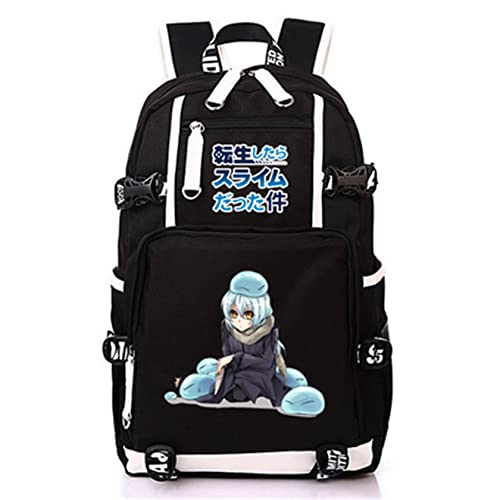 ISaikoy Anime Rimuru Tempest Backpack Shoulder Bag Bookbag Daypack School Bag A7