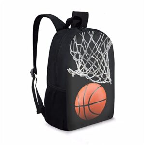yiekeluo children girls boys backpack rucksack basketball ball school bag with adjustable straps lightweight packs