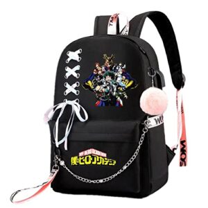 isaikoy anime my hero academia backpack bookbag daypack school bag shoulder bag style a11