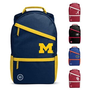 simple modern officially licensed collegiate backpack with laptop sleeve, team color, 20l