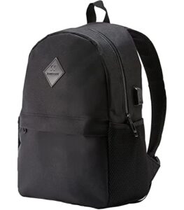 sagiv&sahen school backpack for teen boys girls college bookbag for teenage high school waterproof lightweight casual black laptop backpacks with usb travel work daypack for women men, medium