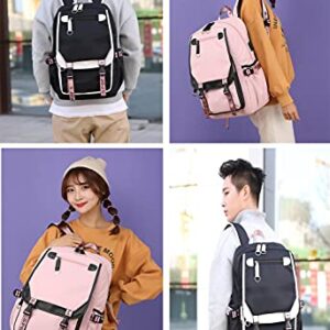 WANHONGYUE Gudetama Anime Backpack Laptop School Bag Student Bookbag Cosplay Daypack Rucksack Bag with USB Charging Port 1200/3