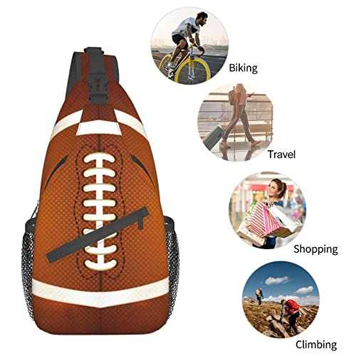 JDEIFKF Football Sling Bag Chest Bag Sport Football Crossbody Bags For Mens Womens