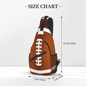 JDEIFKF Football Sling Bag Chest Bag Sport Football Crossbody Bags For Mens Womens