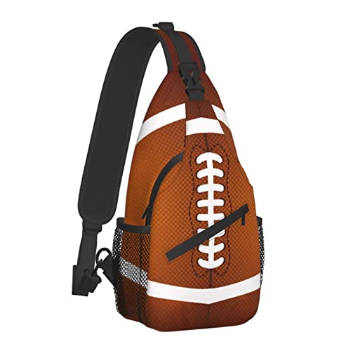 JDEIFKF Football Sling Bag Chest Bag Sport Football Crossbody Bags For Mens Womens