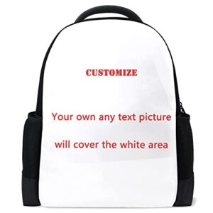 zzxxb custom casual backpack personalized your text picture waterproof travel daypack children school bag