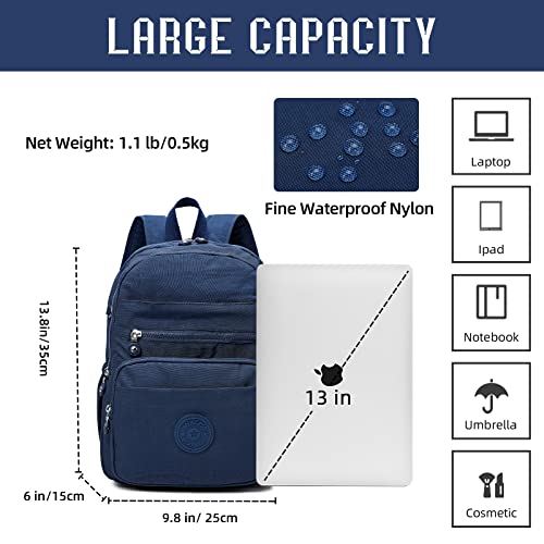 Hiking Waterproof 13" Laptop Backpack Purse for Women and Men,Travel Backpack
