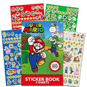 Super Mario Backpack for Boys - Mario School Supplies Bundle with 16" Backpack Plus Stickers, Water Bottle, and More (Super Mario Backpack)