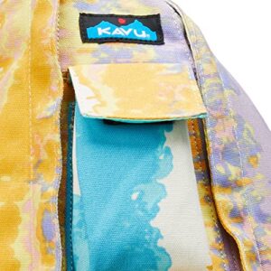 KAVU Go Time Bi-Fold Crossbody Wallet with Rope Strap - Beach Tie Dye