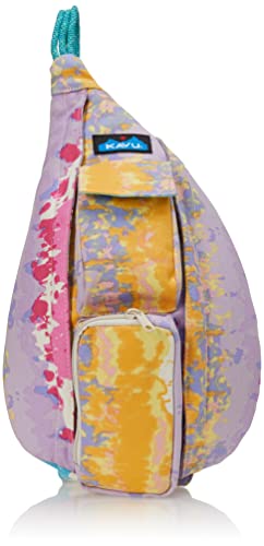 KAVU Mini Rope Bag Cotton Crossbody Sling - Beach Tie Dye