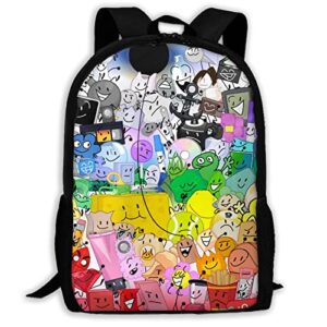 casual shoulder bookbag, battle for bfdi backpack travel bag knapsack