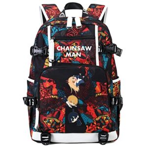 go2cosy anime chainsaw man backpack daypack student bag bookbag school bag 2