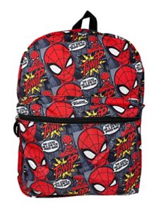 spiderman 16 inches allover print large backpack- verp