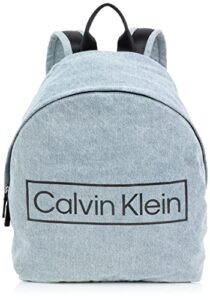 calvin klein landon zip around backpack, denim combo,one size