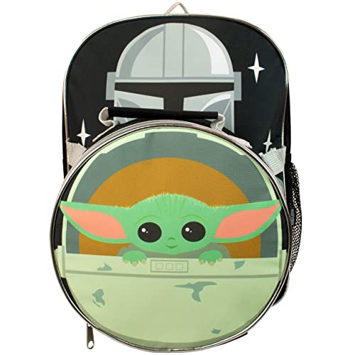 STAR WARS Kids Backpack and Lunchbag Set Mandalorian Multicolored