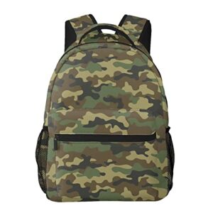 zheqiai green camo camouflage backpack preschool schoolbag cute lovely book bags travel shoulder backpacks for boys girls children kids students toddler birthday party gifts, one size (black-48)