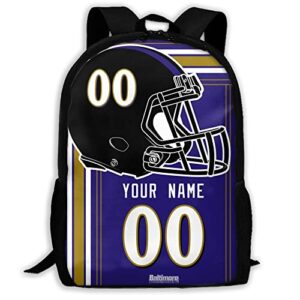 antking baltimore backpack customized high capacity personalized any name and number fans gifts for kids men