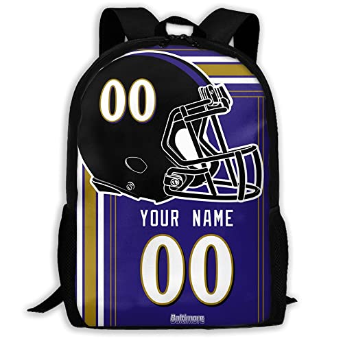 ANTKING Baltimore Backpack Customized High capacity Personalized Any Name and Number Fans Gifts for Kids Men