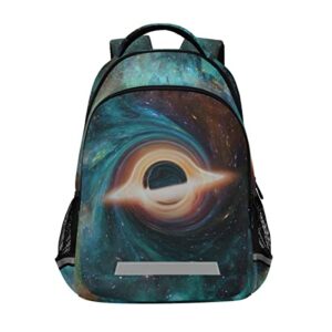 alaza space galaxy black hole backpack purse for women men personalized laptop notebook tablet school bag stylish casual daypack, 13 14 15.6 inch