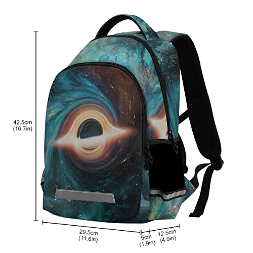 ALAZA Space Galaxy Black Hole Backpack Purse for Women Men Personalized Laptop Notebook Tablet School Bag Stylish Casual Daypack, 13 14 15.6 inch