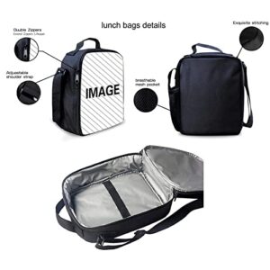 Buybai Cute Corgi Dog Print Children School Backpack Travel Bag Set 3 Piece Teens Shoulder Backpack Lunch Box Pen Holder Organizer