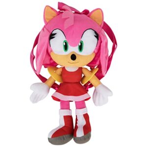 amy rose sonic plush backpack 16 inch