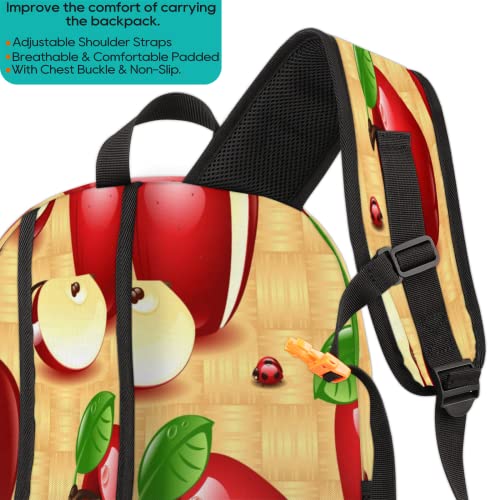 Apples Pattern Bookbag School Backpack Teens Girls Boys Schoolbag Shoulder Computer Hiking Gym Travel Casual Travel Daypack