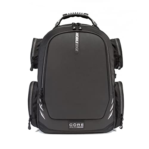 Mobile Edge CORE Special Edition Gaming Laptop Backpack w/Molded Front - 17 to 18 Inch - for Men & Women w/External USB 3.0 Quick-Charge Port - Checkpoint-Friendly