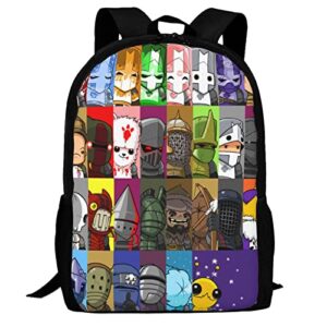 casual backpack castle_knights_crashers unisex high capacity shoulders bag students schoolbag travel bags