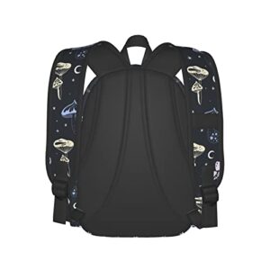 Aiojool Pastel Space Mushrooms Backpack Large Laptop Backpack Lightweight Backpack Casual Daypack