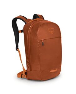 osprey transporter panel loader commuter backpack, orange dawn, one size