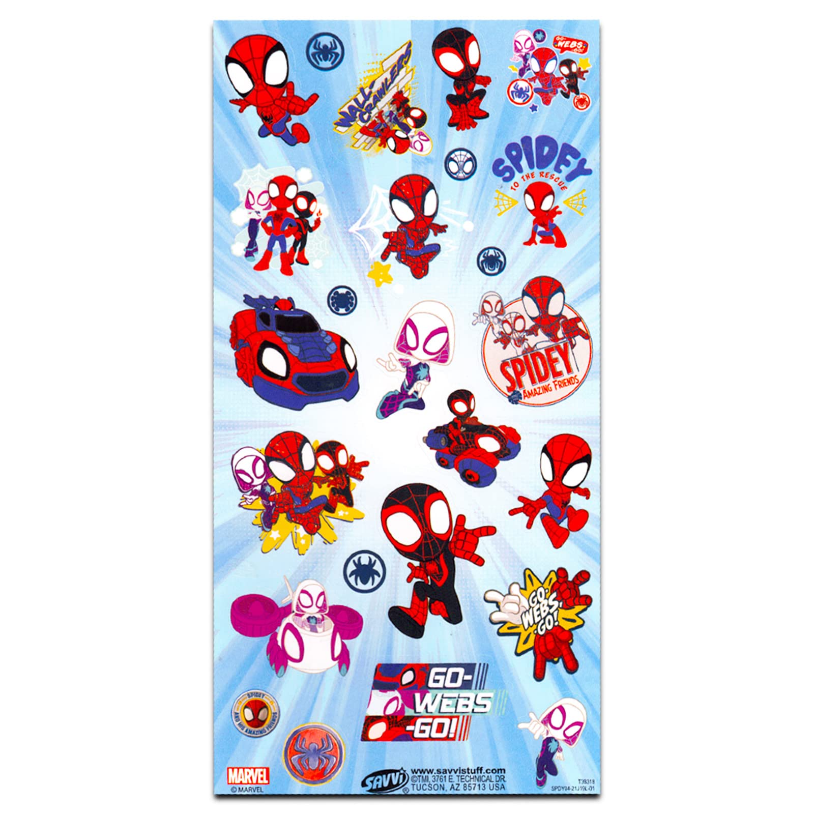 Fast Forward Spidey and His Amazing Friends Backpack Set - 5 Pc Marvel Spiderman School Supplies Bundle with 16” Backpack and Lunch for Kids Plus Water Bottle, Stickers, and More (Spiderman Bag Pack)