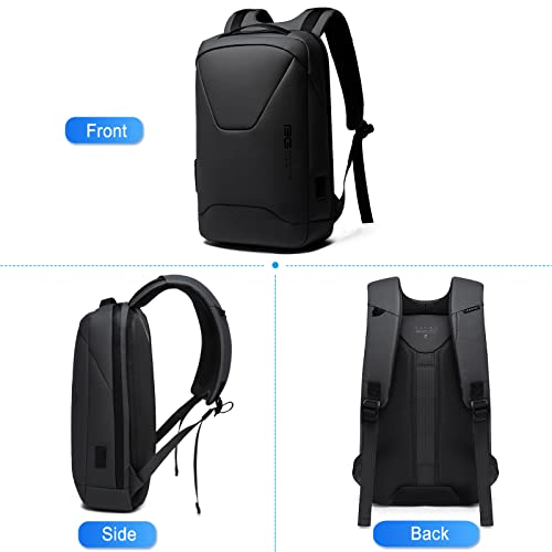 FANDARE Anti-Theft Backpack Business Daypacks fits 15.6 Inch Laptop Travel Large Backpack with USB Charging Port Waterproof Computer Bag for Women Men Notebook Black