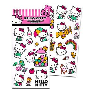 Hello Kitty Backpack for Girls - Hello Kitty School Supplies Bundle with 15" Hello Kitty School Bag Plus Stickers, Pink Water Bottle, and More (Hello Kitty Travel Bag)