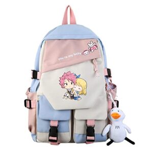 isaikoy anime fairy tail backpack bookbag shoulder school bag daypack laptop bag 4