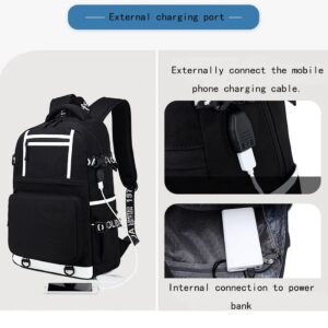 Gnoved Anime The Disastrous Life Of Saiki School Backpack With Charging Port, Unisex Laptop Backpack Over 6 Years Old.(Style1)