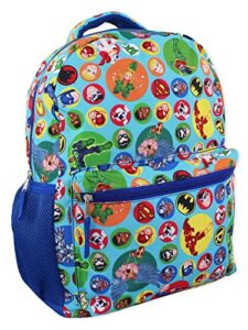 dc super friends boys girls 16" school backpack (one size, blue)